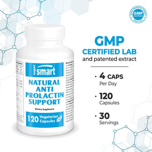 SUPER SMART - Supersmart Natural Anti Prolactin 120 Capsulas - The Red Vitamin MX - Suplementos Alimenticios - {{ shop.shopifyCountryName }}