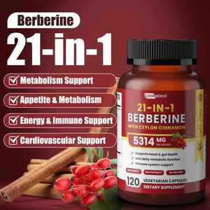 LOOKATOOL - Lookatool 21-in-1 Berberine with Ceylon Cinnamon 120 Capsulas - The Red Vitamin MX - Suplementos Alimenticios - {{ shop.shopifyCountryName }}