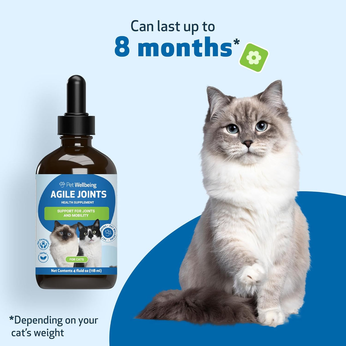 Pet Wellbeing Agile Joints for Cats 4 Fl.Oz.