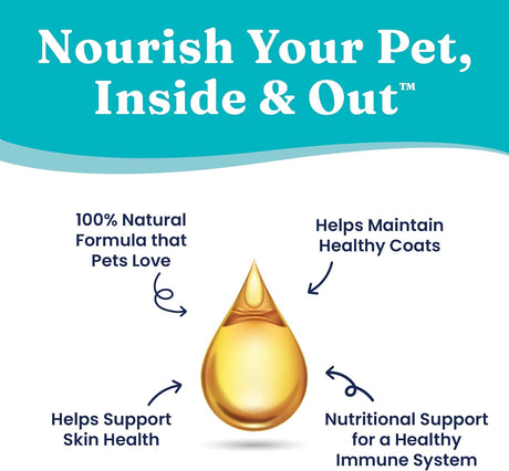 SOLID GOLD - Solid Gold Fish Oil for Dogs & Cats 8 Fl.Oz. - The Red Vitamin MX - Aceite De Pescado Para Perros - {{ shop.shopifyCountryName }}