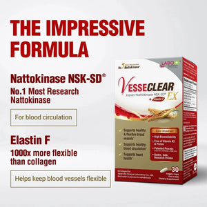 LABO NUTRITION - LABO Nutrition VesseCLEAR Clean & Flexible Blood Vessel 30 Capsulas - The Red Vitamin MX - Suplementos Alimenticios - {{ shop.shopifyCountryName }}