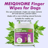 MEIQIHOME - MEIQIHOME Dog Ear Wipes Finger 60 Toallitas - The Red Vitamin MX - Cuidado Del Oído De Perros - {{ shop.shopifyCountryName }}