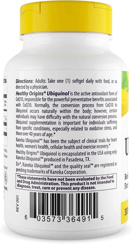 HEALTHY ORIGINS - Healthy Origins Ubiquinol 300Mg. 30 Capsulas Blandas - The Red Vitamin MX - Suplementos Alimenticios - {{ shop.shopifyCountryName }}