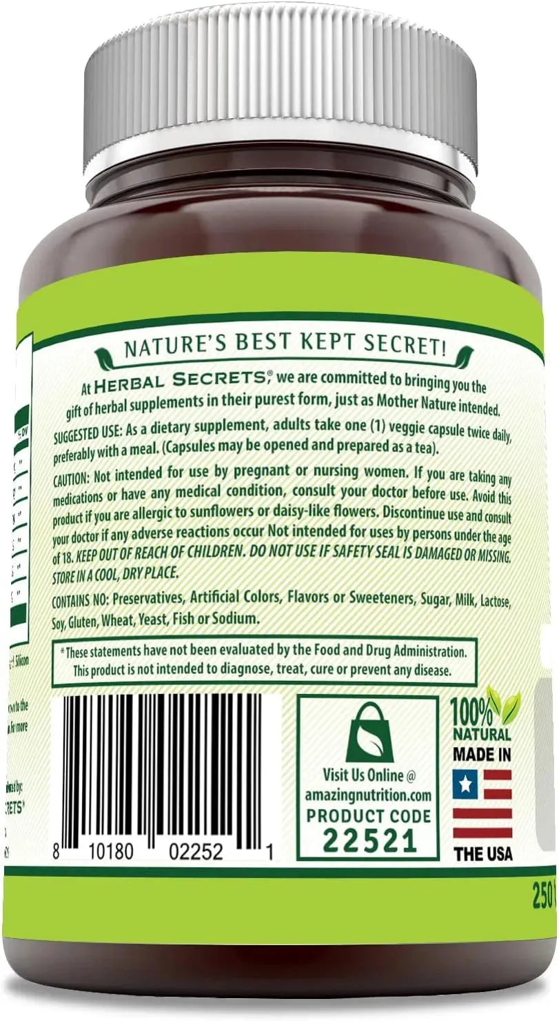 HERBAL SECRETS - Herbal Secrets Echinacea & Goldenseal Root 450Mg. 250 Capsulas - The Red Vitamin MX - Suplementos Alimenticios - {{ shop.shopifyCountryName }}