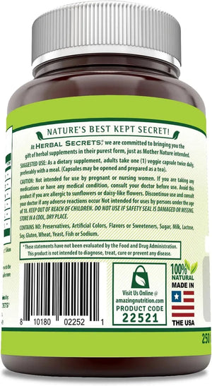 HERBAL SECRETS - Herbal Secrets Echinacea & Goldenseal Root 450Mg. 250 Capsulas - The Red Vitamin MX - Suplementos Alimenticios - {{ shop.shopifyCountryName }}