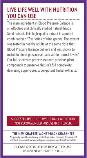 NEW CHAPTER - New Chapter Blood Pressure Balance 60 Capsulas - The Red Vitamin MX - Suplementos Alimenticios - {{ shop.shopifyCountryName }}