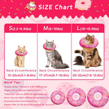 Seyezo Cat Cone Collar Soft Donut Pink Small
