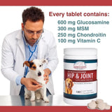 LLOYD & LUCY'S - Lloyd & Lucy's Hip and Joint Supplement for Dogs 180 Tabletas Masticables - The Red Vitamin MX - Cuidado De Cadera Y Articulaciones Para Perros - {{ shop.shopifyCountryName }}