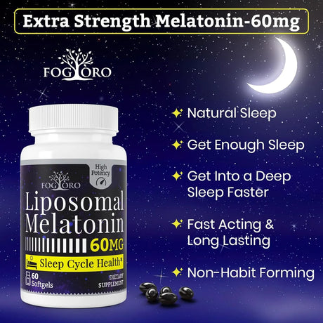 FOGORO - Fogoro Melatonin 60Mg. 60 Capsulas Blandas 2 Pack - The Red Vitamin MX - Suplementos Alimenticios - {{ shop.shopifyCountryName }}