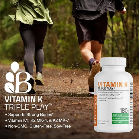 BRONSON - Bronson Vitamin K Triple Play 180 Capsulas - The Red Vitamin MX - Suplementos Alimenticios - {{ shop.shopifyCountryName }}