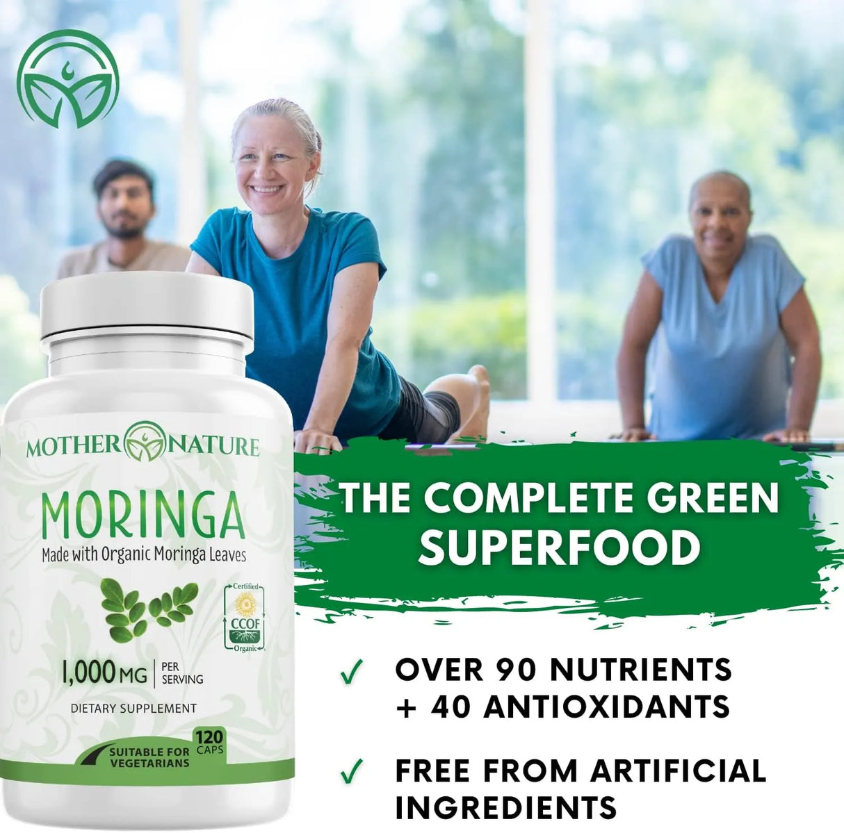 MOTHER NATURE - Mother Nature Moringa 1000Mg. 120 Capsulas - The Red Vitamin MX - Suplementos Alimenticios - {{ shop.shopifyCountryName }}