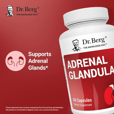 DR. BERG - Dr. Berg Adrenal Glandular 60 Capsulas - The Red Vitamin MX - Suplementos Alimenticios - {{ shop.shopifyCountryName }}