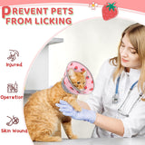 GoGoPaw Cat Cone Collar Soft to Stop Licking Adjustable Foldable PINK LARGE