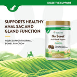 NaturVet No Scoot for Dogs 120 Masticables