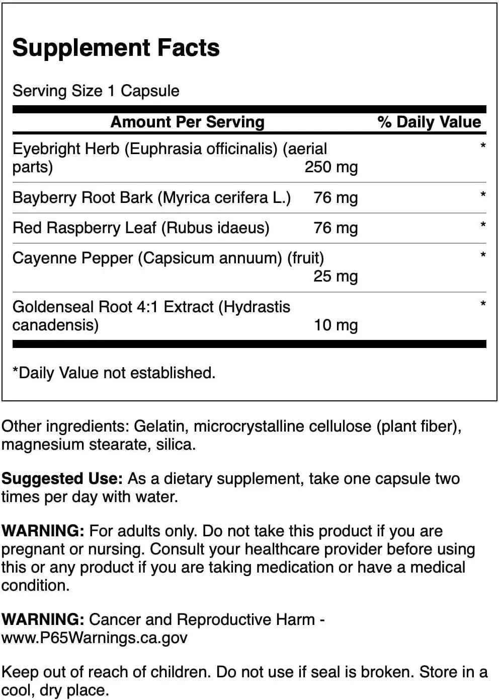 SWANSON - Swanson Herbal Eyebright Combination 100 Capsulas 2 Pack - The Red Vitamin MX - Suplementos Alimenticios - {{ shop.shopifyCountryName }}