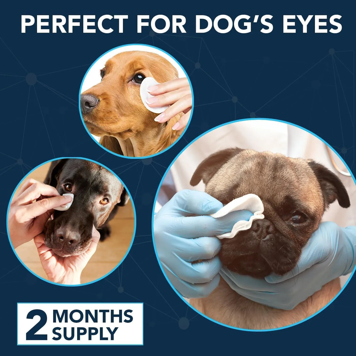 NOVEHA - NOVEHA Dog Eye Wipes Unscented 100 Toallitas 3 Pack - The Red Vitamin MX - Cuidado De Los Ojos De Los Perros - {{ shop.shopifyCountryName }}