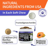 HEYISME Cat Probiotic Chews for Gut and Immune Health 120 Masticables