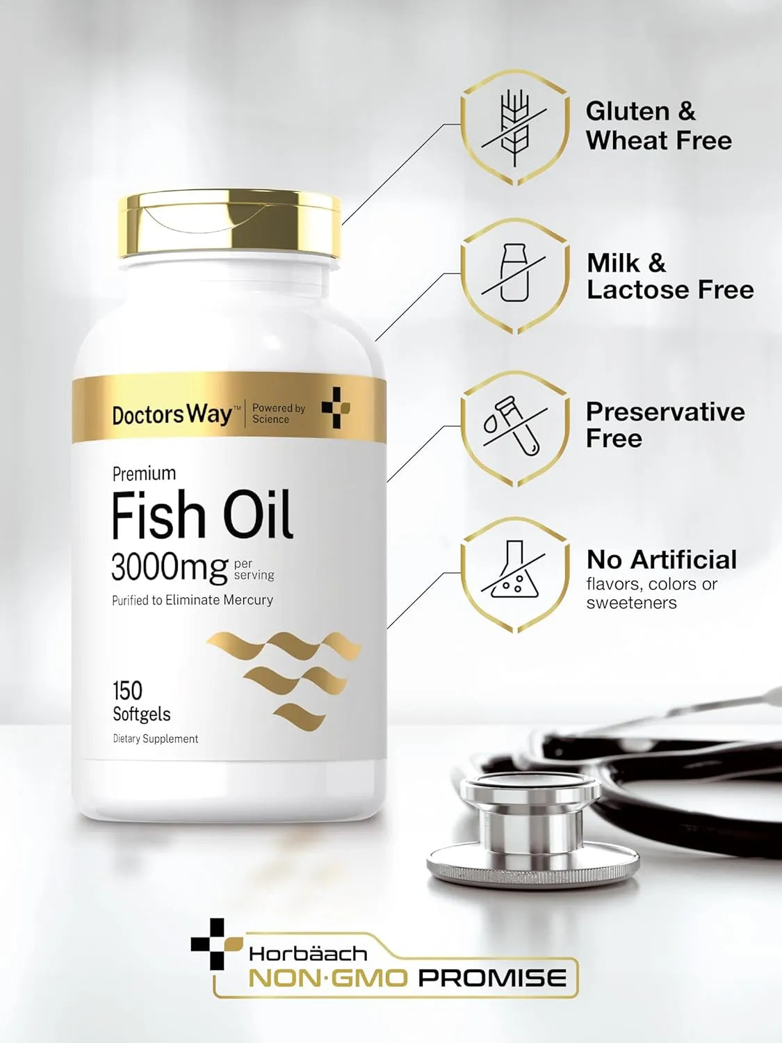 DOCTOR'S WAY - Doctor's Way Fish Oil 3000Mg. 150 Capsulas Blandas - The Red Vitamin MX - Suplementos Alimenticios - {{ shop.shopifyCountryName }}