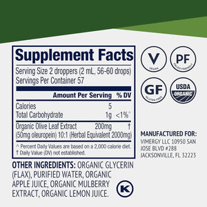 VIMERGY - Vimergy Olive Leaf Supports Immune Health 115Ml. - The Red Vitamin MX - Suplementos Alimenticios - {{ shop.shopifyCountryName }}