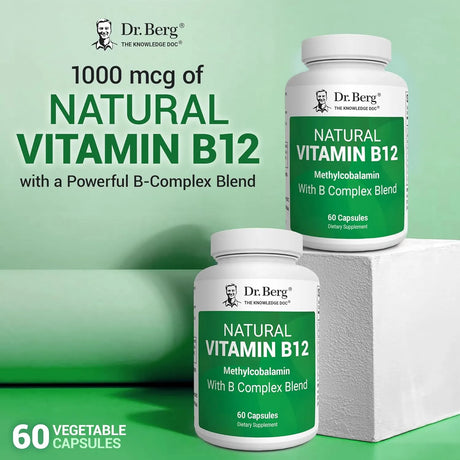 DR. BERG - Dr. Berg Natural Vitamin B12 60 Capsulas - The Red Vitamin MX - Suplementos Alimenticios - {{ shop.shopifyCountryName }}