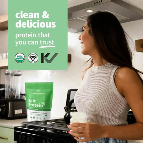 SPROUT LIVING - Sprout Living Epic Protein Plant Based Protein & Superfoods Powder Green Kingdom 456Gr. - The Red Vitamin MX - Suplementos Alimenticios - {{ shop.shopifyCountryName }}