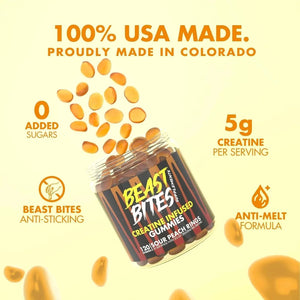 BEAST BITES - BEAST BITES Creatine Bites 5g Creatine Monohydrate Sour Peach 30 Gomitas - The Red Vitamin MX - Suplementos Alimenticios - {{ shop.shopifyCountryName }}