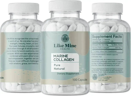 LIKE MINE - Like Mine Marine Collagen 100 Capsulas - The Red Vitamin MX - Suplementos Alimenticios - {{ shop.shopifyCountryName }}