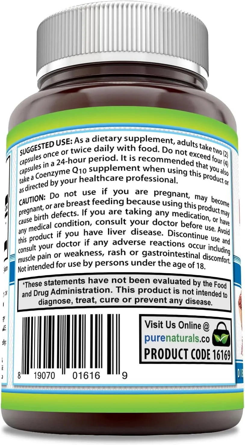 PURE NATURALS - Pure Naturals Red Yeast Rice 1200Mg. 240 Capsulas - The Red Vitamin MX - Suplementos Alimenticios - {{ shop.shopifyCountryName }}