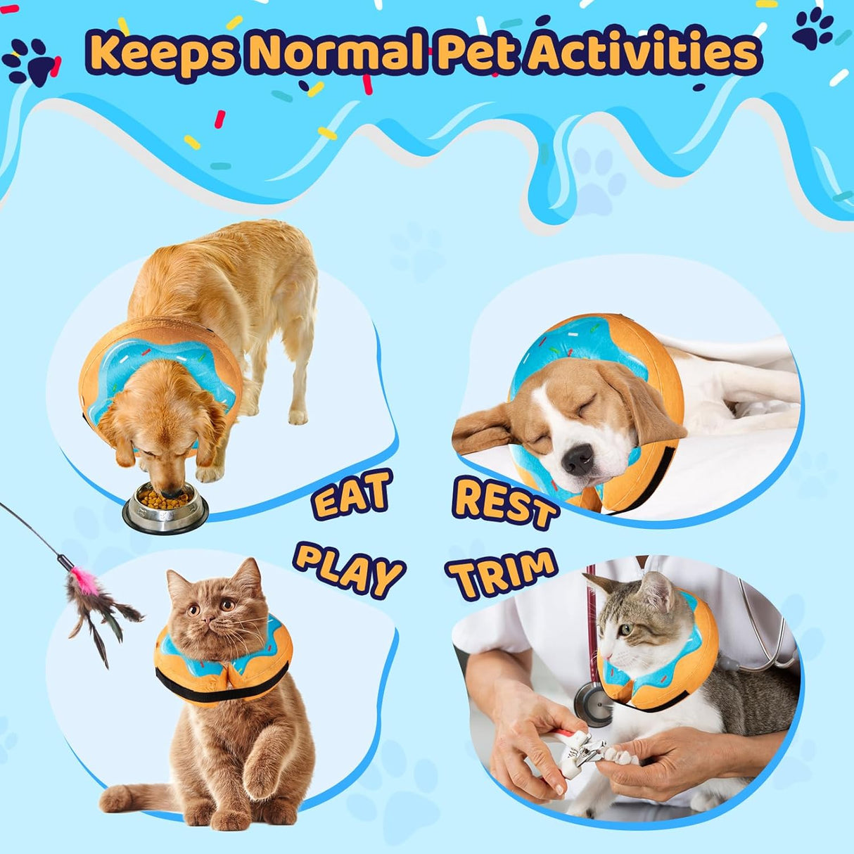 Grand Line Donut Inflatable Collar MEDIUM