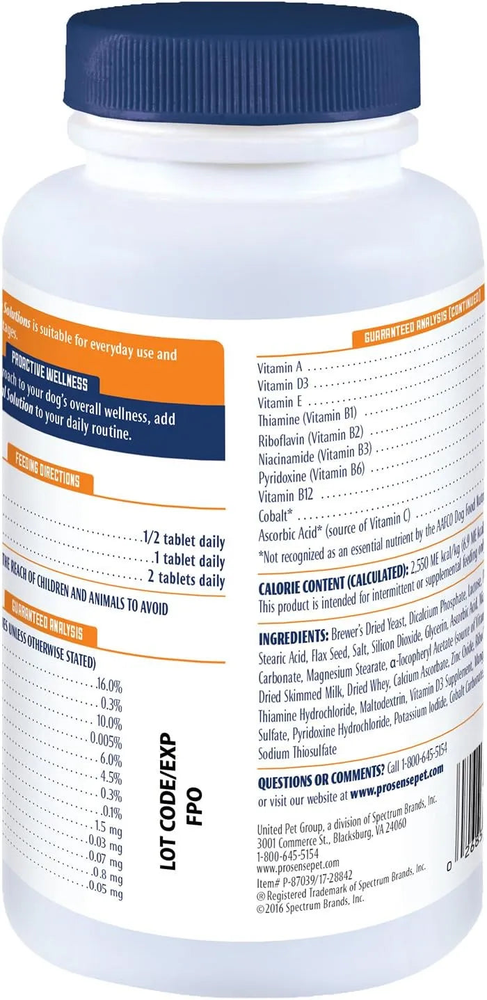 PROSENSE - ProSense Vitamin Solutions 90 Tabletas Masticables - The Red Vitamin MX - Multivitamínicos Para Perros - {{ shop.shopifyCountryName }}