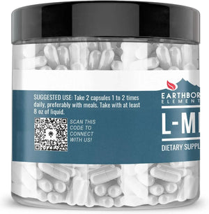 EARTHBORN ELEMENTS - Earthborn Elements L-Methionine 200 Capsulas - The Red Vitamin MX - Suplementos Alimenticios - {{ shop.shopifyCountryName }}
