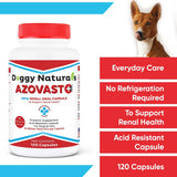 Doggy Naturals Azovast Plus Kidney Health Supplement for Dogs & Cats 120 Capsulas 2 Pack