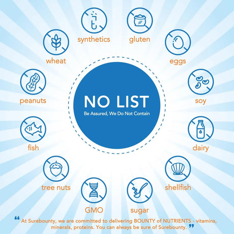 SUREBOUNTY - Surebounty 8-in-1 Vitamin B Complex 60 Capsulas - The Red Vitamin MX - Suplementos Alimenticios - {{ shop.shopifyCountryName }}