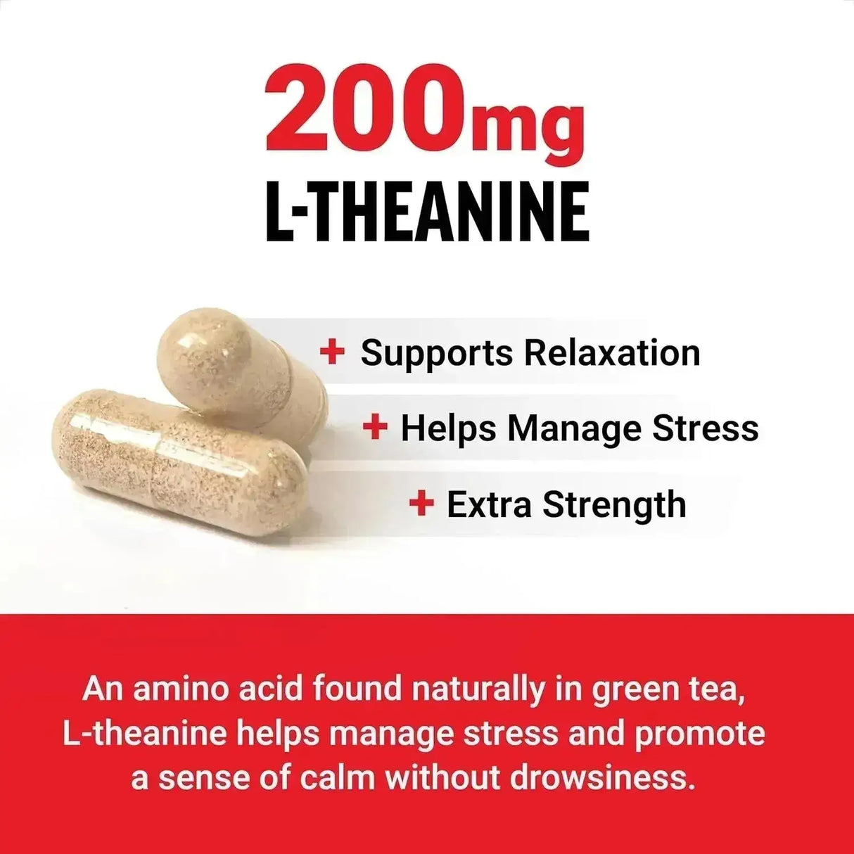 FORCE FACTOR - Force Factor L Theanine 200Mg. 60 Capsulas - The Red Vitamin MX - Suplementos Alimenticios - {{ shop.shopifyCountryName }}