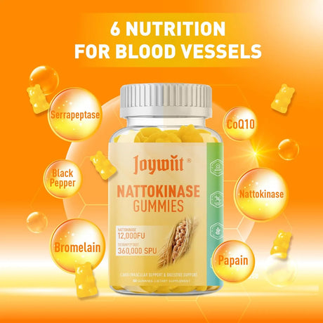 JOYWIIT - Joywiit Nattokinase Gummies 12,000 FU 60 Gomitas - The Red Vitamin MX - Suplementos Alimenticios - {{ shop.shopifyCountryName }}