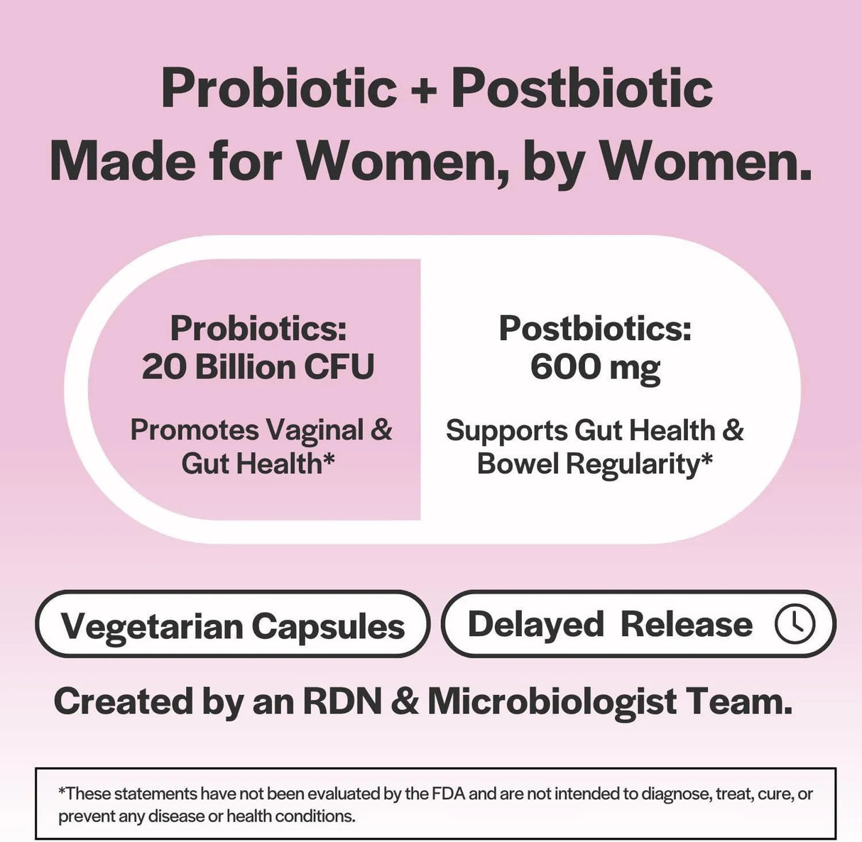 WHOLESOME STORY - Wholesome Story Postbiotic and Probiotics for Women 20 Billion CFU 60 Capsulas - The Red Vitamin MX - Suplementos Alimenticios - {{ shop.shopifyCountryName }}