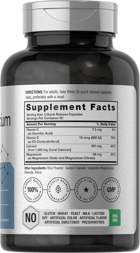 HORBAACH - Horbaach Coral Calcium Plus Magnesium 1500Mg. 150 Capsulas - The Red Vitamin MX - Suplementos Alimenticios - {{ shop.shopifyCountryName }}