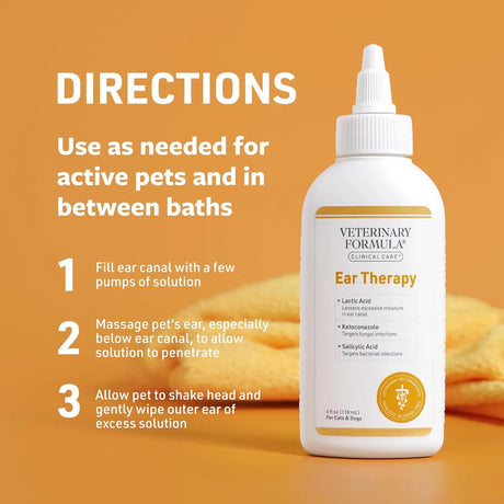 VETERINARY FORMULA - Veterinary Formula Clinical Care Ear Therapy 4 Fl.Oz. - The Red Vitamin MX - Cuidado Del Oído De Perros - {{ shop.shopifyCountryName }}