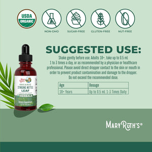 MARY RUTH ORGANICS - MaryRuth Organics Stinging Nettle Leaf Extract 1 Fl.Oz. - The Red Vitamin MX - Suplementos Alimenticios - {{ shop.shopifyCountryName }}