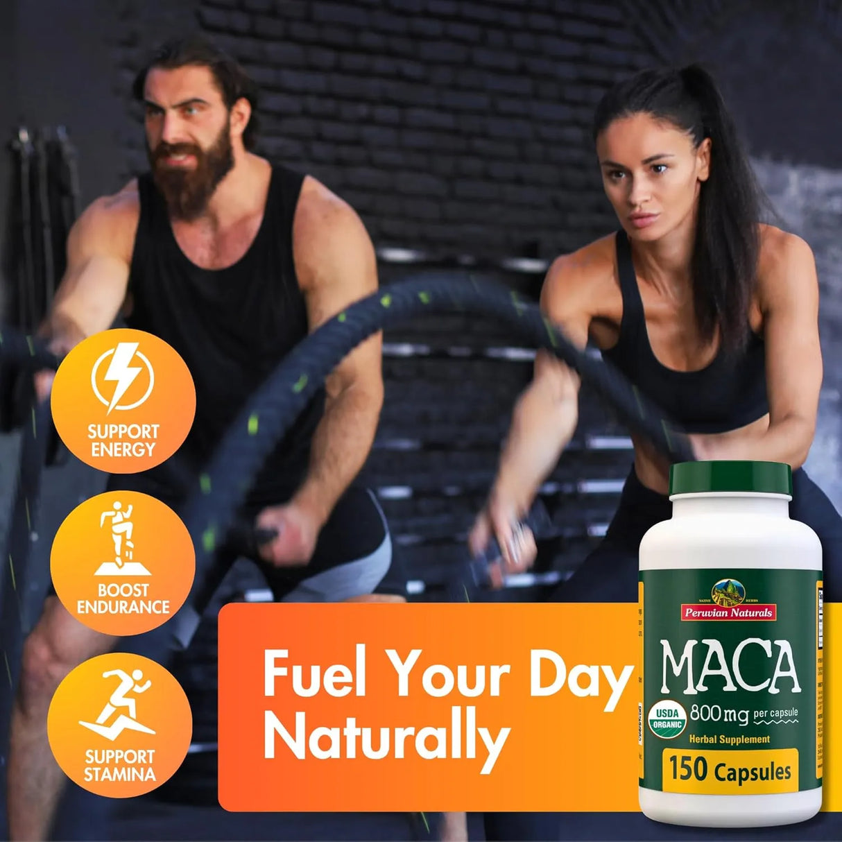 PERUVIAN NATURALS - Peruvian Naturals Organic Maca Root 800Mg. 150 Capsulas - The Red Vitamin MX - Suplementos Alimenticios - {{ shop.shopifyCountryName }}