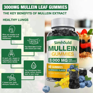 SIMHOULD - Simhould Mullein Gummies 3000Mg. 60 Gomitas 2 Pack - The Red Vitamin MX - Suplementos Alimenticios - {{ shop.shopifyCountryName }}