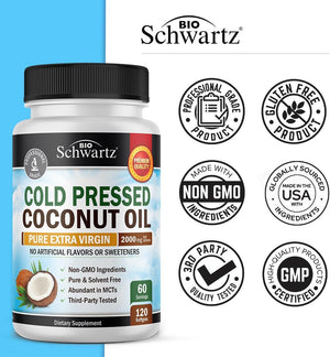 BioSchwartz Coconut Oil 2000Mg. 120 Capsulas Blandas