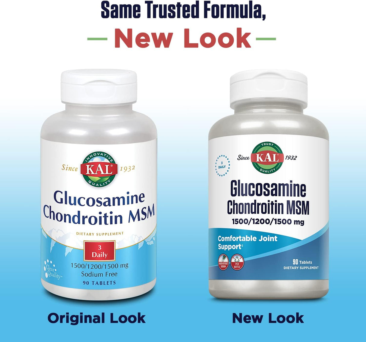 KAL Glucosamine Chondroitin MSM 90 Tabletas