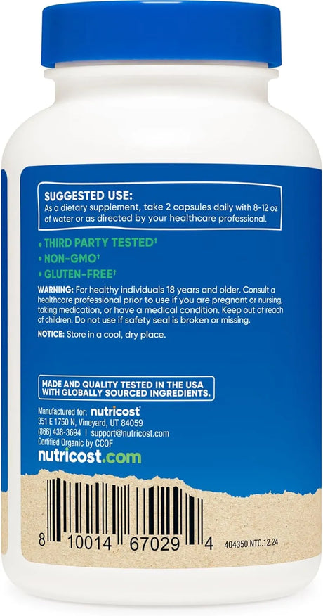 NUTRICOST - Nutricost Reishi Mushroom 1500Mg. 120 Capsulas - The Red Vitamin MX - Suplementos Alimenticios - {{ shop.shopifyCountryName }}