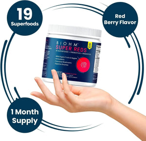 BIOHM - BIOHM Super Reds 30 Servicios Red Berry Flavor 240Gr. - The Red Vitamin MX - Suplementos Alimenticios - {{ shop.shopifyCountryName }}
