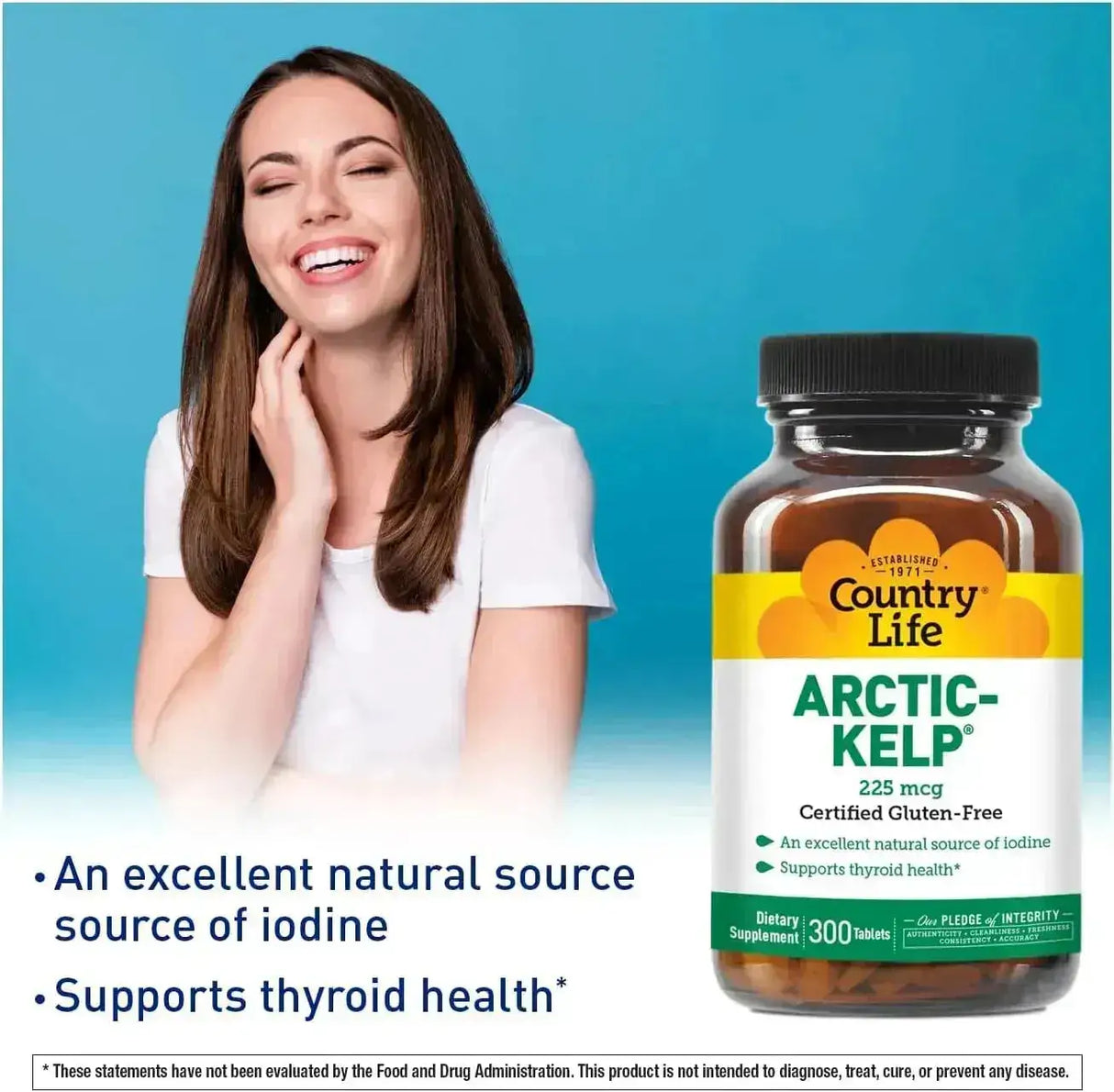 COUNTRY LIFE - Country Life Arctic Kelp 300 Tabletas - The Red Vitamin MX - Suplementos Alimenticios - {{ shop.shopifyCountryName }}
