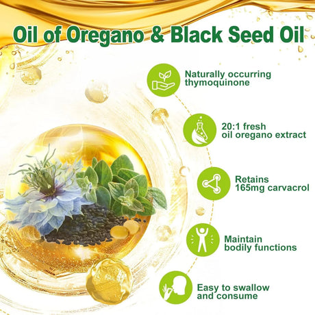 NATURE'S LIVE - Nature's Live Oil of Oregano with Black Seed Oil 60 Capsulas Blandas 2 Pack - The Red Vitamin MX - Suplementos Alimenticios - {{ shop.shopifyCountryName }}
