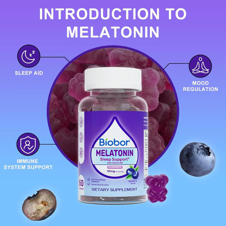 BIOBOR - Biobor Natural Melatonin Gummy 10Mg. 60 Gomitas - The Red Vitamin MX - Suplementos Alimenticios - {{ shop.shopifyCountryName }}