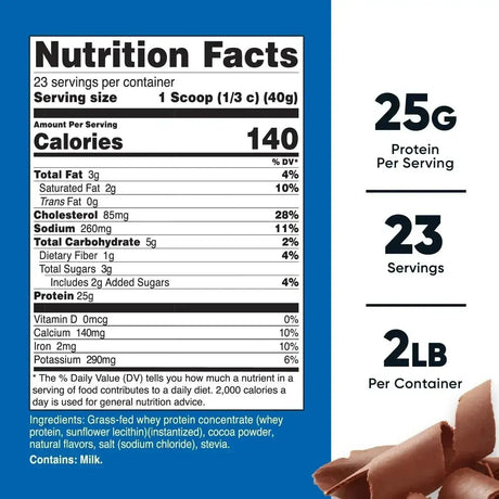 NUTRICOST - Nutricost Grass-Fed Whey Protein Concentrate 24 Servicios Chocolate 907Gr. - The Red Vitamin MX - Suplementos Alimenticios - {{ shop.shopifyCountryName }}