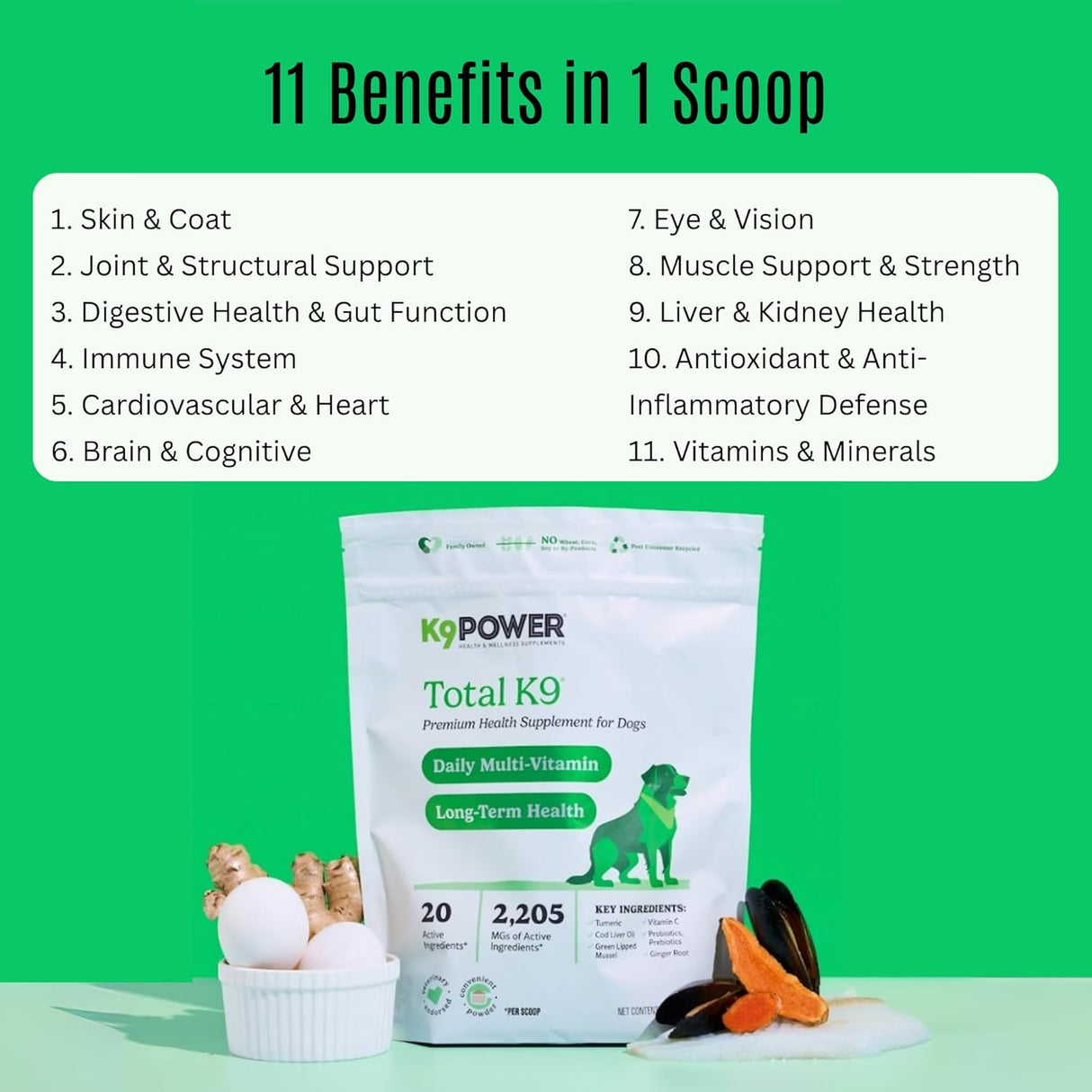 K9 Power Total K9 for Dogs 454Gr.